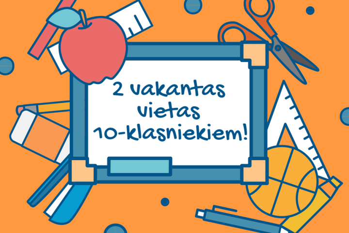 2 vakantas vietas 10. klasē